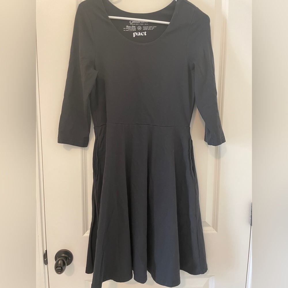 Pact Fit & Flare dress M gray